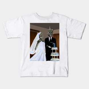 Cake Cutting [Robot Wedding] Kids T-Shirt